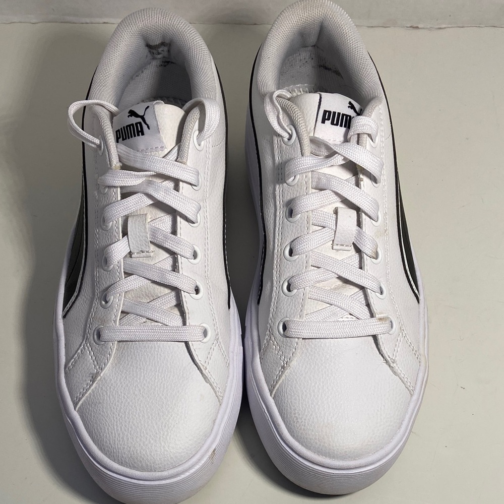 Puma White and Black Sneakers
